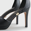 Buffalo Ronja Sandales à talon vegan, beige noir 62517 8