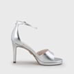 Buffalo Ronja Sandales à talon vegan, beige argent 62520 5