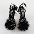 Buffalo FAIRY FLUFF - VEGAN PATENT - SILVER black 64412 2