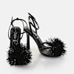 Buffalo FAIRY FLUFF - VEGAN PATENT - SILVER black 64412 3