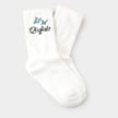 Buffalo Butterfly Embroidery Calcetines blanco 64431 1