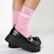 Buffalo Butterfly Embriodery Calcetines rosa 64432 4