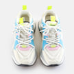 Buffalo Triplet Lace zapatillas bajas veganas, gris claro/neon multi multicolor 64531 2