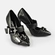 Buffalo Juliet Pump Buckle black 64872 3