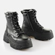 Buffalo Fusion Lace Up MID black 65069 3