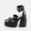 Buffalo Heart Sandal black 65114 1