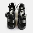 Buffalo Heart Sandal black 65114 2