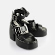 Buffalo Heart Sandal black 65114 3