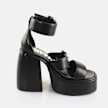 Buffalo Heart Sandal black 65114 4