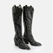 Buffalo West Boot HI Glam black 65187 3