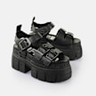 Buffalo Gospher Sandal black 65232 3