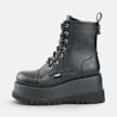 Buffalo Stack Lace Up MID black 104560 1