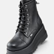 Buffalo Stack Lace Up MID black 104560 4