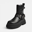 Buffalo PLUTO BIKER MID - VEGAN NAPPA black 104640 2