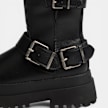 Buffalo PLUTO BIKER MID - VEGAN NAPPA Schwarz 104640 4
