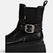Buffalo PLUTO CHELSEA BIKER MID - VEGAN NAPPA Schwarz 104647 4