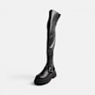 Buffalo PLUTO BIKER OVERKNEE - VEGAN NAPPA black 104649 2