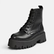 Buffalo ASPEN LACE UP MID - VEGAN NAPPA black 104717 2