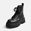 Buffalo ASPEN LACE UP MID BS - VEGAN NAPPA black 104886 2