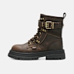 Buffalo LENNOX LACE UP BIKER MID - VEGAN NUBUCK brown 104900 1