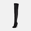 Buffalo ZARJORIE OVERKNEE - VEGAN SUEDE black 106098 2