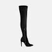 Buffalo ZARJORIE OVERKNEE - VEGAN SUEDE black 106098 3