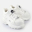 Buffalo Classic Low Patent Leather blanco 62418 4