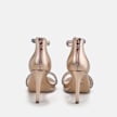 Buffalo Selma Sandalo con tacco vegan, beige oro 62789 5