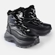 Buffalo Manhatten WNTR Lace Up Puffed schwarz 91279 3