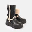 Buffalo Olympia Fold Boot Warm negro 91220 3