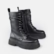 Buffalo Pluto Lace Up MID negro 91239 3