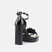 Buffalo June Sandal Blossom nero 102325 3