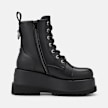 Buffalo Stack Lace Up MID schwarz 104560 2