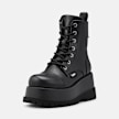 Buffalo Stack Lace Up MID schwarz 104560 3