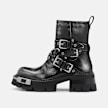Buffalo SORAYA HEAVY BIKER MID - VEGAN NAPPA Grigio 104577 1