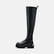 Buffalo BRAKE OVERKNEE - VEGAN NAPPA nero 104586 1