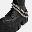 Buffalo GOSPHER LACE UP MID CHAIN - VEGAN NAPPA negro 104589 5