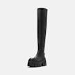 Buffalo GOSPHER OVERKNEE - VEGAN NAPPA black 104602 3