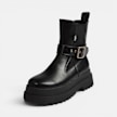 Buffalo PLUTO CHELSEA BIKER MID - VEGAN NAPPA noir 104647 2
