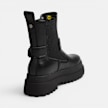 Buffalo PLUTO CHELSEA BIKER MID - VEGAN NAPPA negro 104647 3