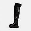 Buffalo PLUTO BIKER OVERKNEE - VEGAN NAPPA negro 104649 1