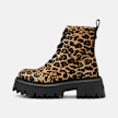 Buffalo ASPEN LACE UP MID - VEGAN FUR negro 104715 1
