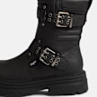 Buffalo LENNOX BIKER MID - VEGAN NUBUCK Nero 104896 4