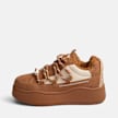 Buffalo ARIYA LACE UP WARM LO - VEGAN NUBUCK Braun 104919 1