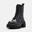 Buffalo ZENA LACE UP MID - VEGAN NAPPA negro 105964 2