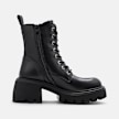 Buffalo ZENA LACE UP MID - VEGAN NAPPA Nero 105964 3