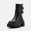 Buffalo ZENA BUCKLE BOOT MID - VEGAN NAPPA Nero 105965 2