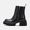 Buffalo ZENA ZIP BOOT MID - VEGAN NAPPA negro 105986 1