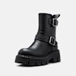 Buffalo ZELIA BIKER MID - VEGAN NAPPA noir 106078 2