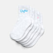 Buffalo Logo Quarter Socks (3 Pack) blanc 106328 1